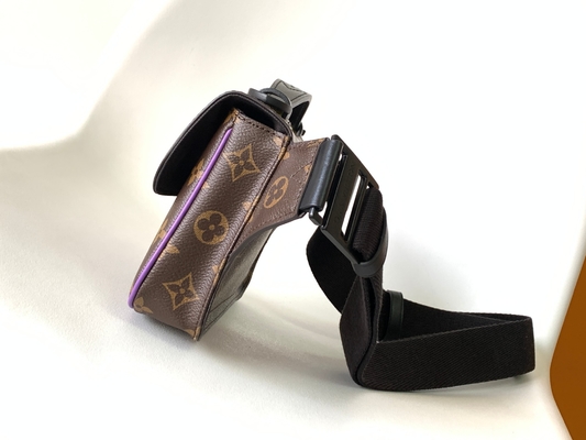 Charm S Lock Louis Vuitton Monogram Macassar Barrel Pouch Bag Messenger