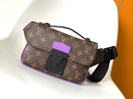 Charm S Lock Louis Vuitton Monogram Macassar Barrel Pouch Bag Messenger