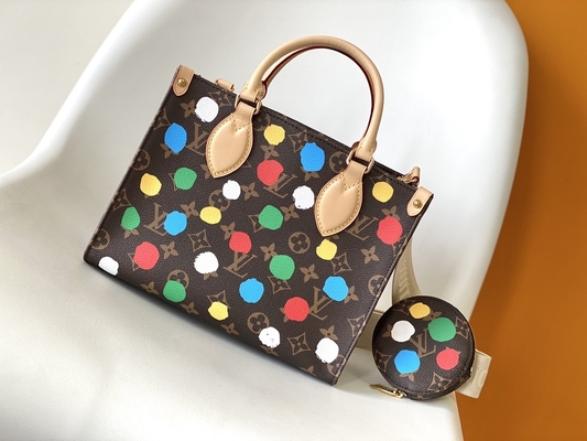 LV X Yayoi Preloved Branded Bag Kusama OnTheGoMM Monogram Multicolor