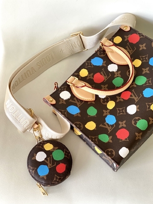 LV X Yayoi Preloved Branded Bag Kusama OnTheGoMM Monogram Multicolor