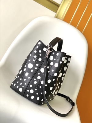 Ladies White Black NéOnoé MM Louis Vuitton Yayoi Kusama Handbag