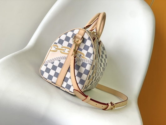 Coated Canvas Speedy Louis Vuitton Damier Azur 25 M46390