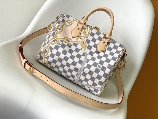 Coated Canvas Speedy Louis Vuitton Damier Azur 25 M46390