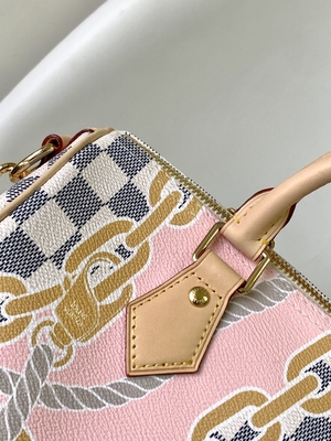 Coated Canvas Speedy Louis Vuitton Damier Azur 25 M46390
