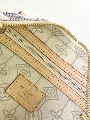 Coated Canvas Speedy Louis Vuitton Damier Azur 25 M46390