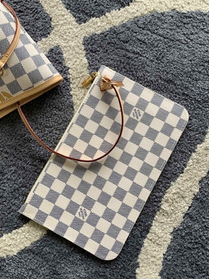 Tahiti Limited Custom Branded Bags Checkered Louis Vuitton Neverfull MM