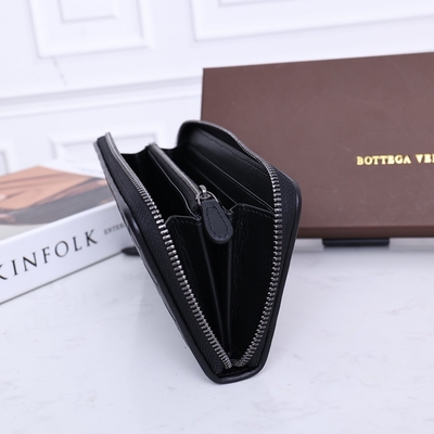 BV Leather Mini Designer Purses Bottega Veneta Intrecciato Wallet Zip Around