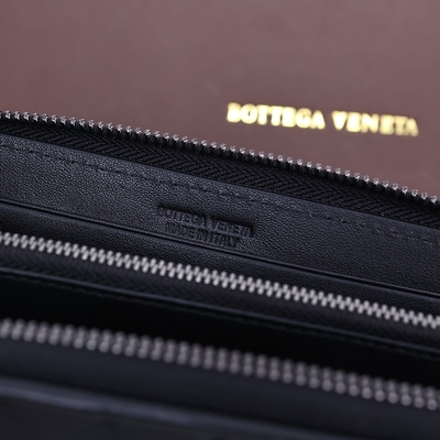 BV Leather Mini Designer Purses Bottega Veneta Intrecciato Wallet Zip Around