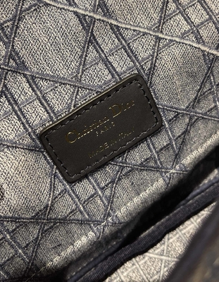 Embroidered Mini Designer Purses Dior Caro Denim Small