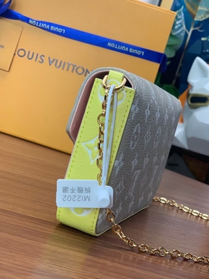 White Pochette Felicie LV Bag Spring In The City Monogram Empreinte