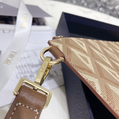 ODM Christian Dior Mini Designer Purses A5 CD Pouch Bag Diamond Genuine Leather