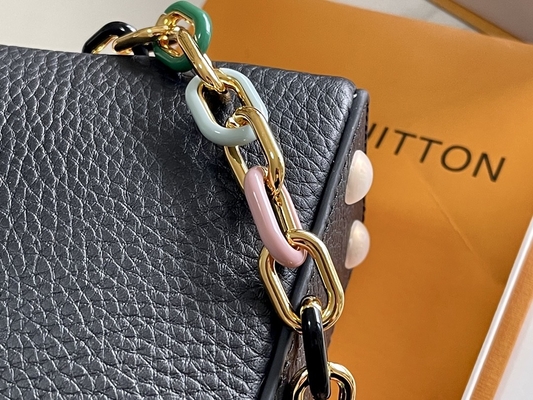Goatskin Lining Preloved Branded Bag Louis Vuitton Capucines Mini