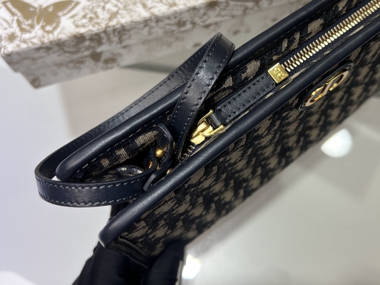 2 In 1 Mini Dior 30 Montaigne Pouch Blue Oblique Jacquard