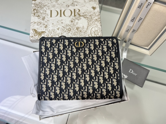 2 In 1 Mini Dior 30 Montaigne Pouch Blue Oblique Jacquard