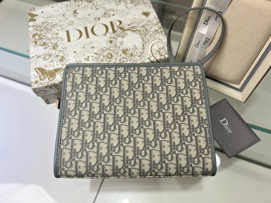 2 In 1 Mini Dior 30 Montaigne Pouch Blue Oblique Jacquard