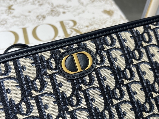 2 In 1 Mini Dior 30 Montaigne Pouch Blue Oblique Jacquard