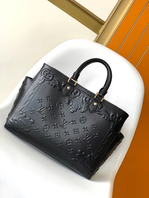 White Monogram Preloved Branded Bag Louis Vuitton Sac Plat Tote