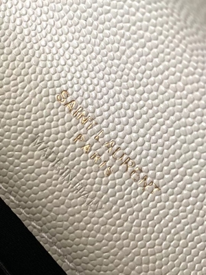 Caviar YSL Monogram Quilted Leather Envelope Clutch Bag