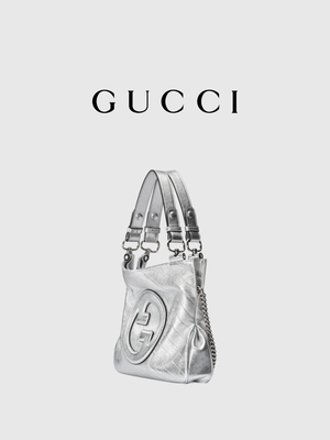 Gucci Blondie Small Tote Bag Luxury Silver White Branded Ladies Handbag