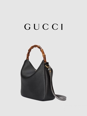 Bamboo Handle Gucci Princess Diana Handbag Double G Hardware OEM