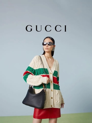 Bamboo Handle Gucci Princess Diana Handbag Double G Hardware OEM