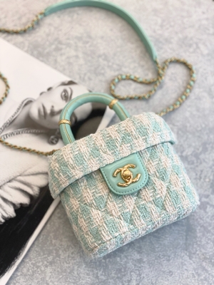 Girls Monogram Mini Designer Purses Chanel Mini Box Bag Green Pink