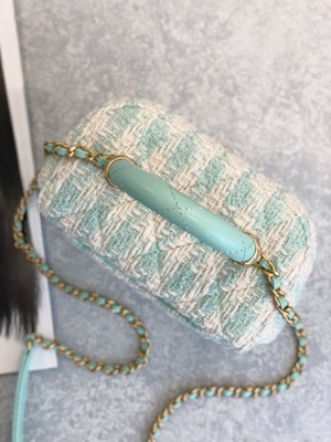 Girls Monogram Mini Designer Purses Chanel Mini Box Bag Green Pink