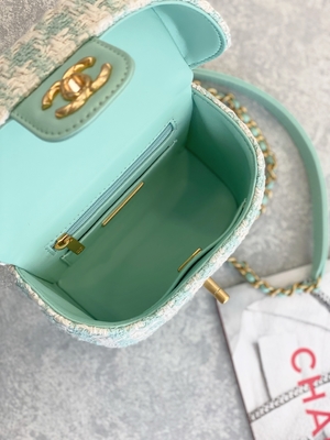 Girls Monogram Mini Designer Purses Chanel Mini Box Bag Green Pink