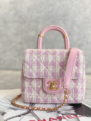 Girls Monogram Mini Designer Purses Chanel Mini Box Bag Green Pink