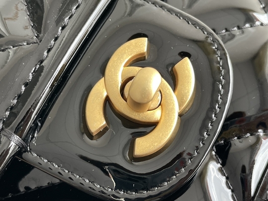 Chanel 22 Mini Designer Purses Black Spell Gold Chain With Drop Flap