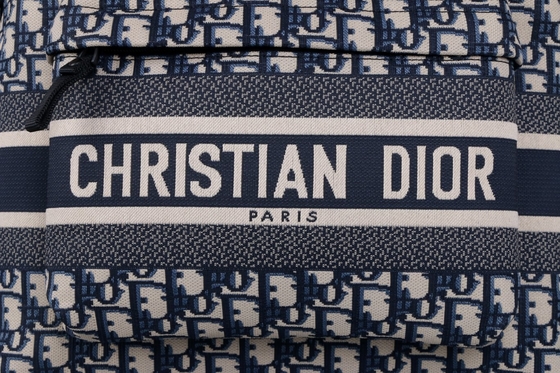 Designer Small Diortravel Backpack Blue Dior Oblique Jacquard
