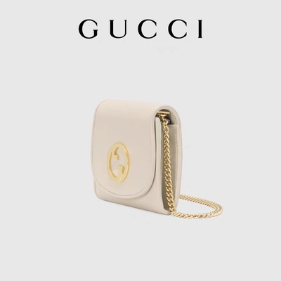 White Leather Custom Branded Bags Medium Blondie Gucci Handbag