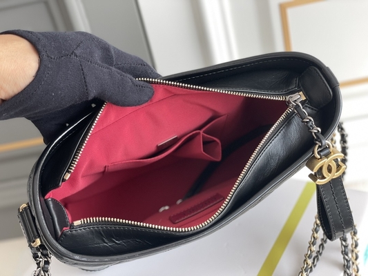 Pre Owned Chanel Gabrielle Shoulder Bag Hobo Handbag Calfskin