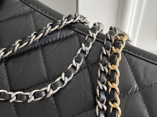 Pre Owned Chanel Gabrielle Shoulder Bag Hobo Handbag Calfskin