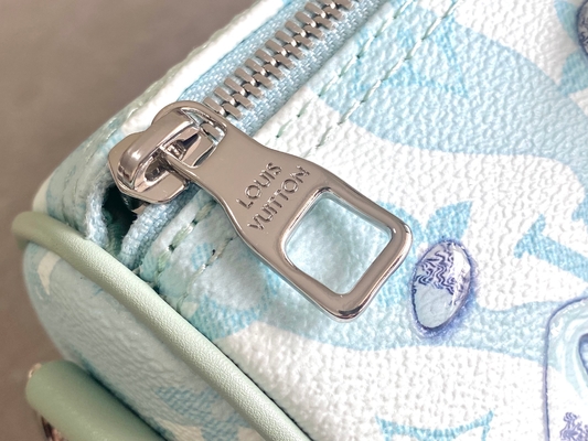 Business LV Designer Monogram Bag Keepall BandoulièRe 50 Blue Travel Bag