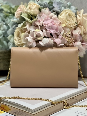 Milk Tea Color Mini Sling Bag Branded Gucci Soho Chain Shoulder Bag