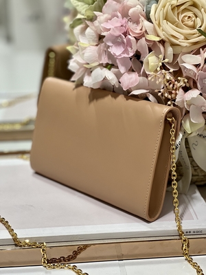 Milk Tea Color Mini Sling Bag Branded Gucci Soho Chain Shoulder Bag
