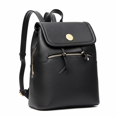 Two Adjustable Length Leather Shoulder Straps Designer Backpack with Microfiber Lining Shipping Time 7-12 Business Days