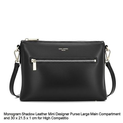 Monogram Shadow Leather Mini Designer Purses Large Main Compartment and 30 x 21.5 x 1 cm for High Competitio